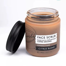 Load image into Gallery viewer, UpCircle Vegan Face Scrub with Coffee + Rosehip Exfoliator  Citrus Blend for Dry Skin - 100ml