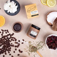 Load image into Gallery viewer, UpCircle Vegan Face Scrub with Coffee + Rosehip Exfoliator  Citrus Blend for Dry Skin - 100ml