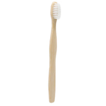 Load image into Gallery viewer, Bamboo Toothbrush with Plant Based White Medium Soft Bristles. Pk of 4