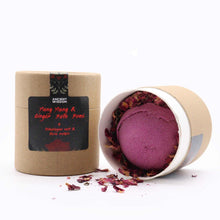 Load image into Gallery viewer, Self Care Aromatherapy Set of Bath Bombs, Bath Salts  - Ylang Ylang & Ginger