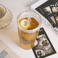 Load image into Gallery viewer, Glass Smoothie Tumbler with Straw - 600ml