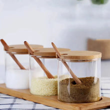 Load image into Gallery viewer, Sugar Bowl with Bamboo Lid and Spoon - 350ml