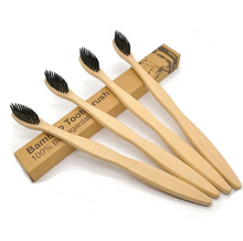 Load image into Gallery viewer, Bamboo Toothbrush with Plant Based Charcoal Medium Soft Bristles