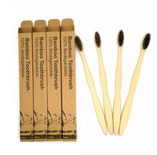 Load image into Gallery viewer, Bamboo Toothbrush with Plant Based Charcoal Medium Soft Bristles