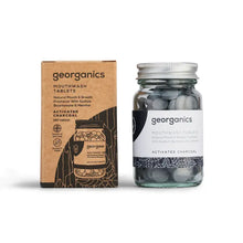 Load image into Gallery viewer, Georganics Mouthwash Tablets - Activate Charcoal - x 180