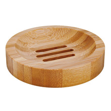 Load image into Gallery viewer, Bamboo Wood Soap Dish - Round