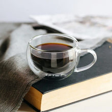 Load image into Gallery viewer, Double Walled Glass Thermo Tea & Coffee Cup - 150ml