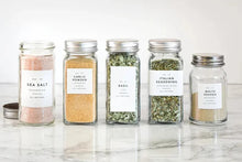 Load image into Gallery viewer, Spice Jars with Aluminium Lids, Glass