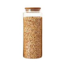 Load image into Gallery viewer, Glass Pantry Jars With Bamboo Lid