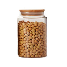 Load image into Gallery viewer, Glass Pantry Jars With Bamboo Lid
