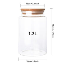 Load image into Gallery viewer, Glass Pantry Jars With Bamboo Lid