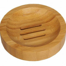Load image into Gallery viewer, Bamboo Wood Soap Dish - Round