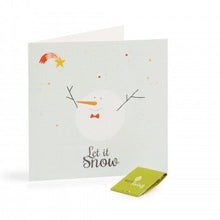 Load image into Gallery viewer, Eco Living Recycled Scandinavian Folk Christmas Card - SNOWMAN