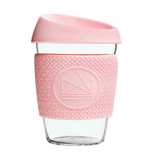 Load image into Gallery viewer, Neon Kactus Reusable Glass Coffee Cup - Pink Flamingo