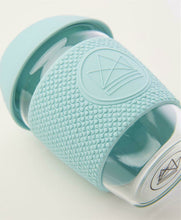 Load image into Gallery viewer, Neon Kactus Reusable Glass Coffee Cup - Sea Breeze