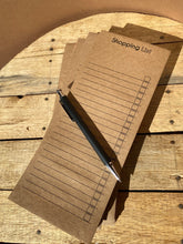 Load image into Gallery viewer, Kraft Paper Magnetic Shopping List Pad - Eco Bazaar London