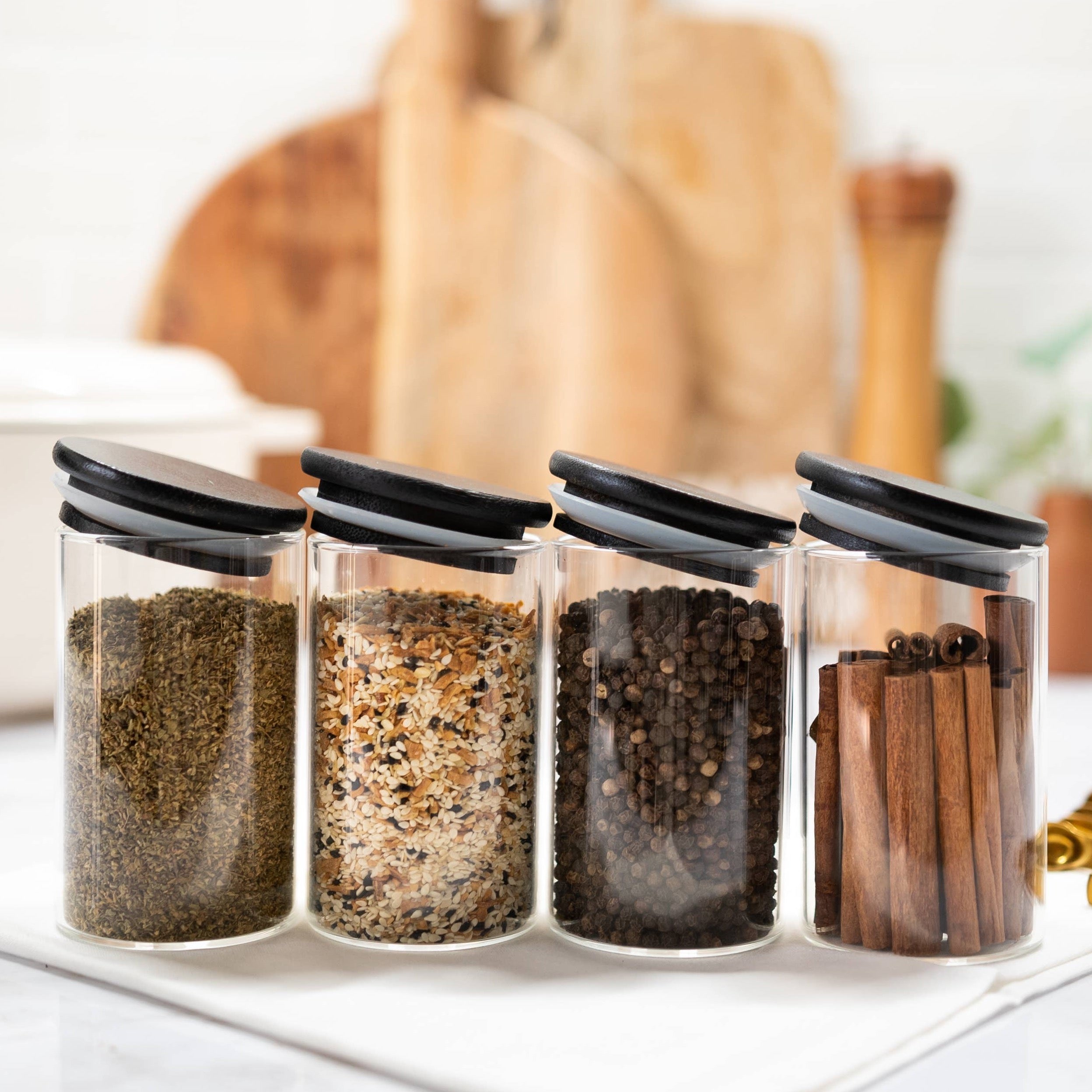 Black spice jars discount