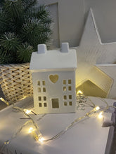 Load image into Gallery viewer, Dainty House Tea Light Holders - White