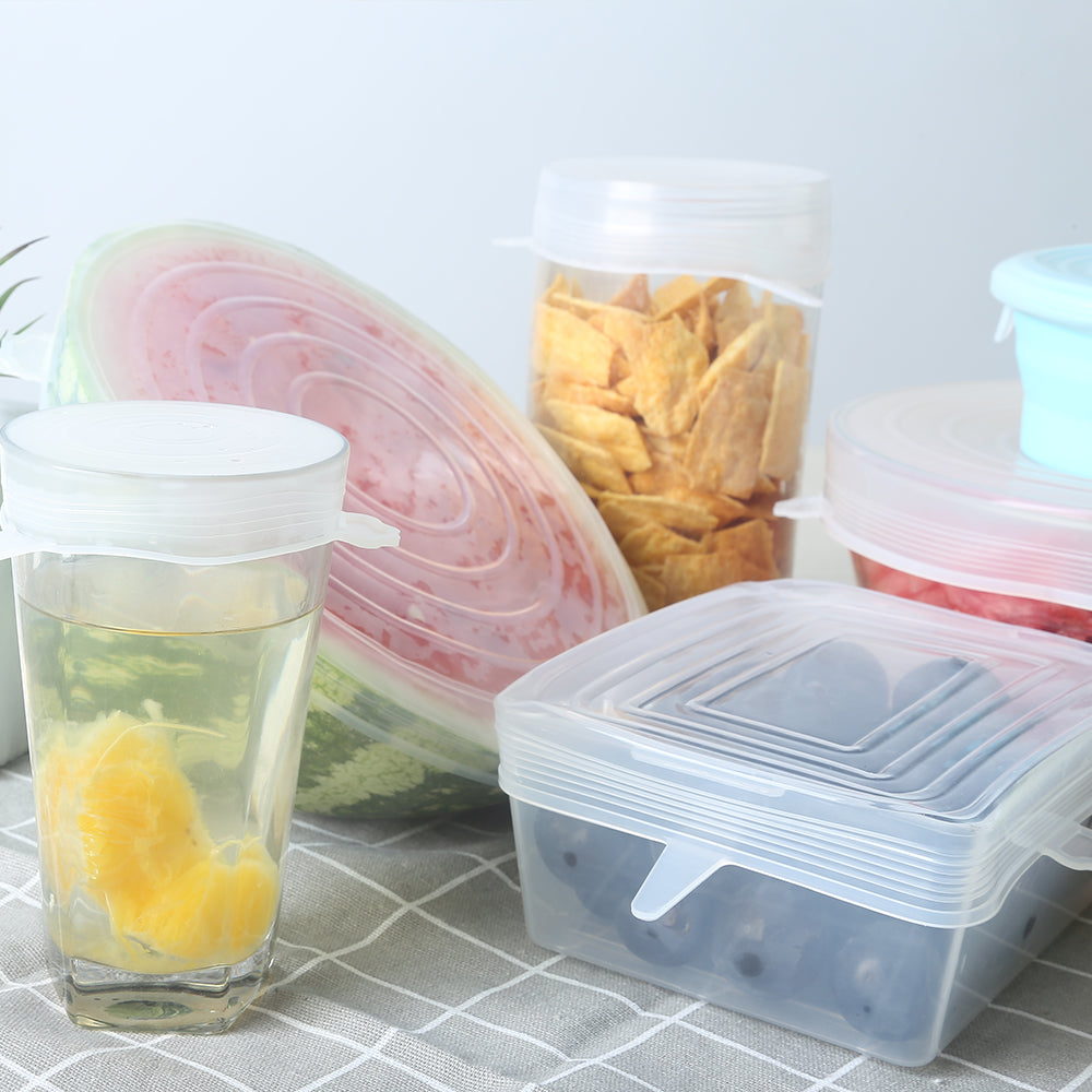 Silicone lid on sale covers