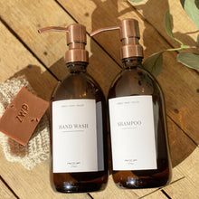 Load image into Gallery viewer, White Label Collection Glass Bottles With Stainless Steel Pump