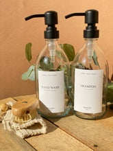 Load image into Gallery viewer, White Label Collection Glass Bottles With Stainless Steel Pump