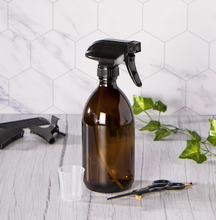 Load image into Gallery viewer, AMBER Glass Bottles With Pump - Trigger Spray
