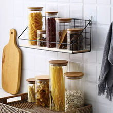 Load image into Gallery viewer, Glass Pantry Jars With Bamboo Lid
