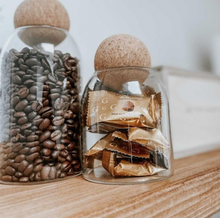 Load image into Gallery viewer, Glass Jar with Cork Ball Lid