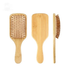 Load image into Gallery viewer, Bamboo Hairbrush - With Wooden Pins