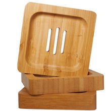 Load image into Gallery viewer, Bamboo Wood Soap Dish - Square