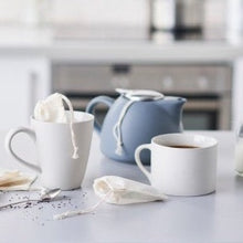 Load image into Gallery viewer, Organic Cotton Reusable Tea Bag - Pk of 2
