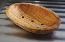 Load image into Gallery viewer, Eco Living Olive Wood Soap Dish - Oval