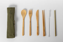 Load image into Gallery viewer, Bamboo Cutlery Set
