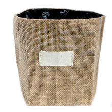 Load image into Gallery viewer, Foldable Jute Fabric Plant pot - Storage Basket - Eco Bazaar London