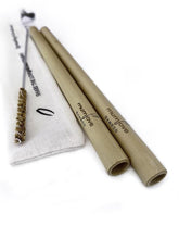 Load image into Gallery viewer, Reusable Organic Bamboo Straws - Pk of 2