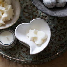 Load image into Gallery viewer, Ceramic Heart Shaped Oil - Wax Burner - White