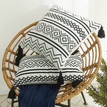 Load image into Gallery viewer, Luxury Recycled Plastic Cushion Covers - Black & White - Eco Bazaar London