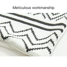 Load image into Gallery viewer, Luxury Recycled Plastic Cushion Covers - Black & White - Eco Bazaar London