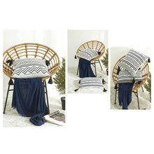 Load image into Gallery viewer, Luxury Recycled Plastic Cushion Covers - Black & White - Eco Bazaar London