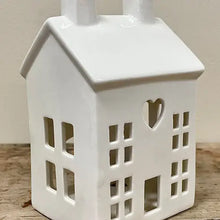 Load image into Gallery viewer, Dainty House Tea Light Holders - White