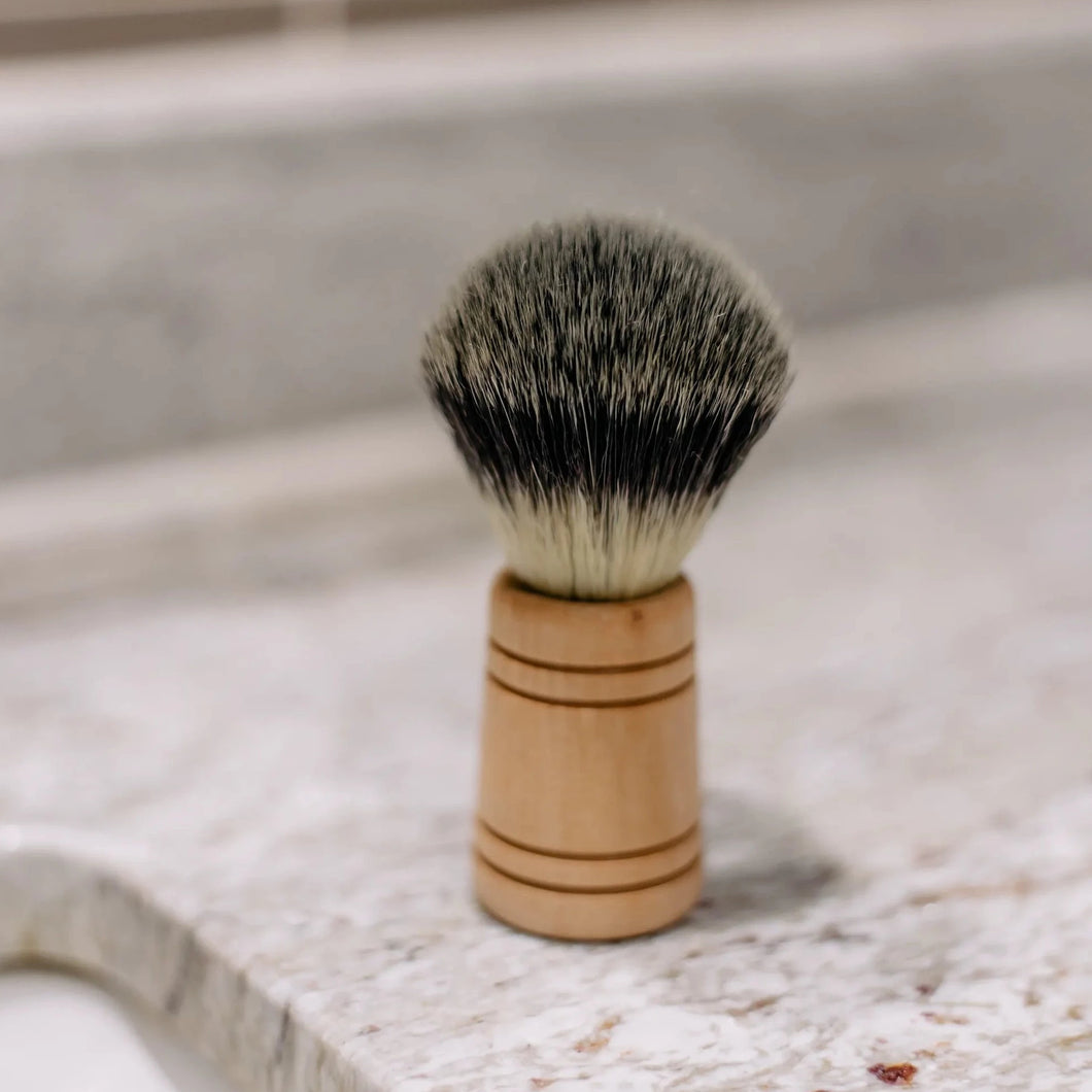Vegan Shaving Brush with Wooden Handle