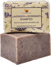 Load image into Gallery viewer, Funky Soap Lavender &amp; Rosemary Shampoo Bar - 120g
