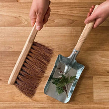 Load image into Gallery viewer, Eco Living Dust Pan &amp; Brush - Silver
