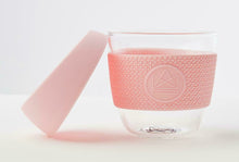 Load image into Gallery viewer, Neon Kactus Reusable Glass Coffee Cup - Pink Flamingo
