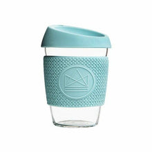 Load image into Gallery viewer, Neon Kactus Reusable Glass Coffee Cup - Sea Breeze
