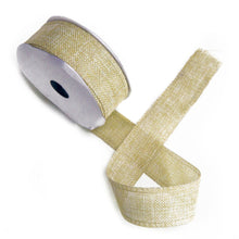 Load image into Gallery viewer, Natural Texture Hession Ribbon 38mm - Sand
