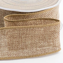 Load image into Gallery viewer, Natural Texture Hession Ribbon 38mm - Sand
