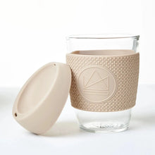 Load image into Gallery viewer, Neon Kactus Reusable Glass Coffee Cup - Cloud 9
