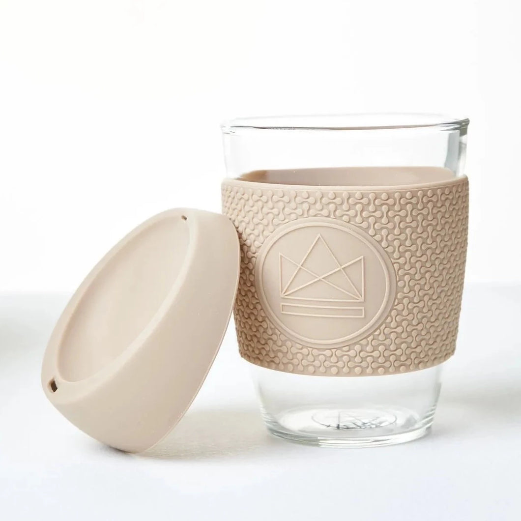 Neon Kactus Reusable Glass Coffee Cup - Cloud 9
