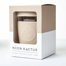 Load image into Gallery viewer, Neon Kactus Reusable Glass Coffee Cup - Cloud 9
